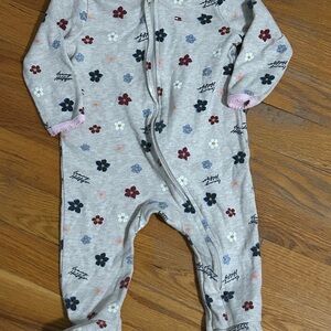 Tommy Hilfiger Gray Floral Kids One Piece